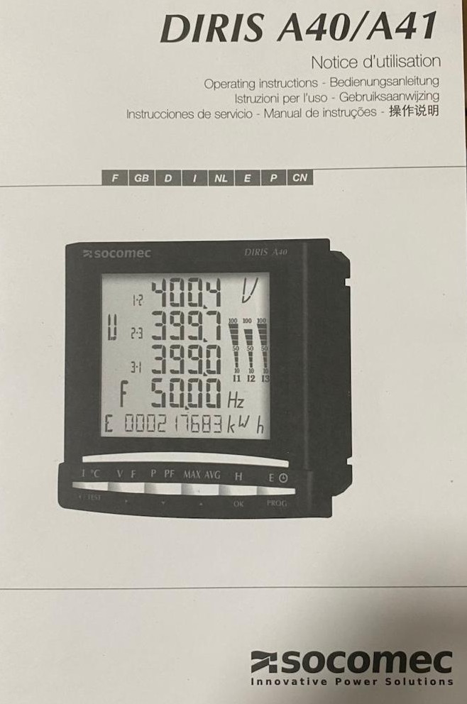 Medidor Multifunción 48250201 DIRIS A40 Socomec - Imagen 3
