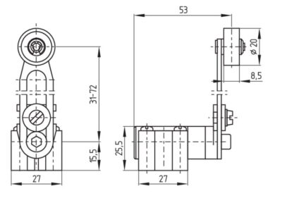 Sensor de final de carrera Z4V7H 335-11Z-RVA-2622 SCHMERSAL - Imagen 2