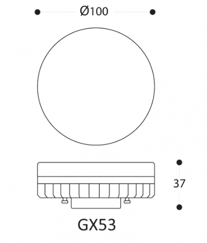 Foco LED GX53 10W Seteable 3000K/4000K/6500K – Luz Cálida, Neutra y Fría - Imagen 3